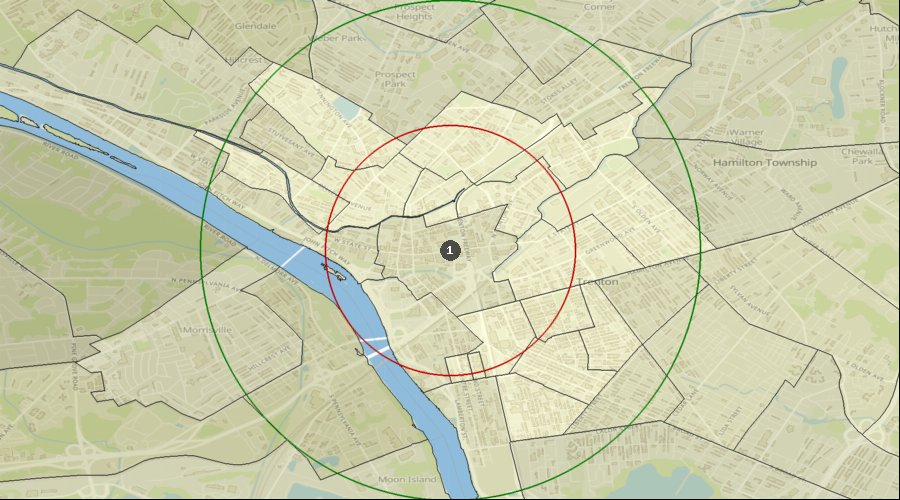 Trenton, New Jersey - Percentage of the Population with a Bachelor